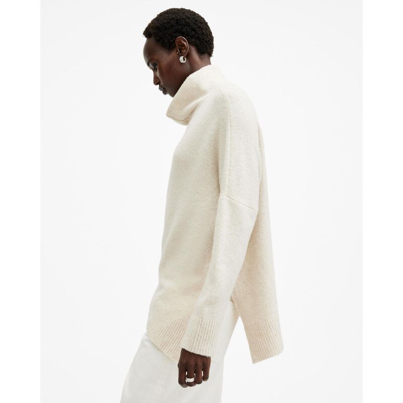 AllSaints Lock Roll Neck Relaxed Fit Jumper image number 2